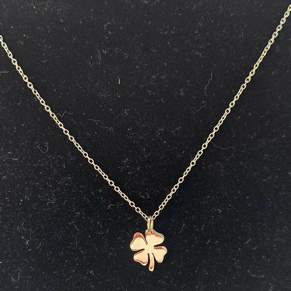 Sterling Silver 4-Leaf Shamrock Pendent - Picture 1 of 5